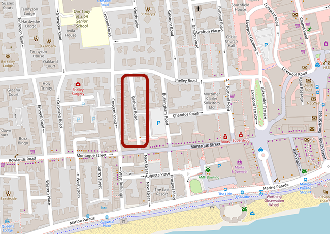 Graham road office location plan